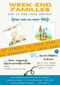 Week-end famille prieuré St Benoit 2026 Week-end famille prieuré St Benoit 2026